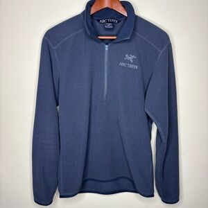 Vintage Arc’teryx Quarter Zip Fleece Sweater Size Small Navy Mens